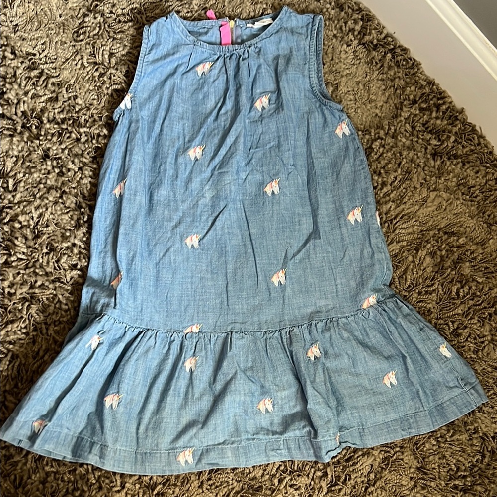 Crewcuts Blue Embellished Sleeveless Sundress